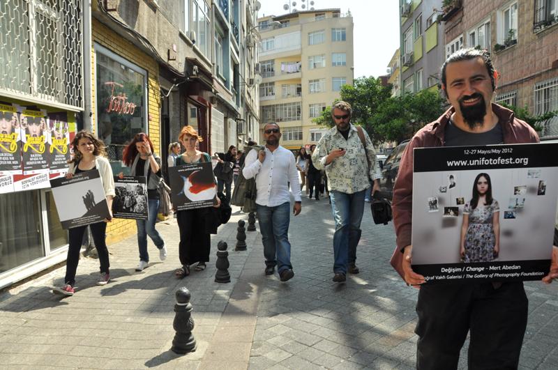 Kadıköy Fotoğraf Merkezinde yapılan açılıştan.