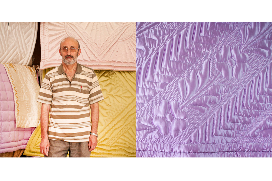 İsmet Benli (1960, Trabzon) 11 yaşından bu yana yorgancılık yapan Benli'nin dükkanı Sarıyer'de bulunuyor.
