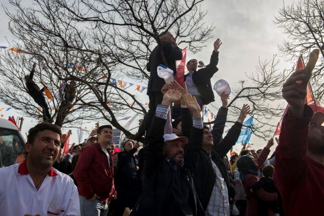 AKP MitingiYenikapı, 23 Mart 2014. Fotoğraf: Simru Hazal Civan