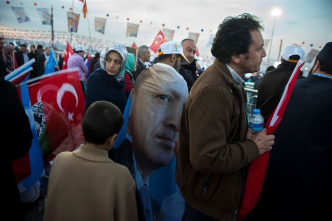 AKP Mitingi, Yenikapı, 23 Mart 2014. Fotoğraf: Simru Hazal Civan