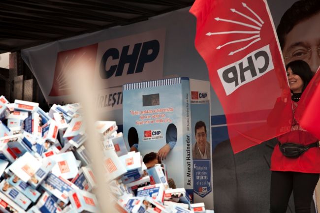 CHP Mitingi, Beşiktaş, 27 Mart 2014. Fotoğraf: Tümay Göktepe