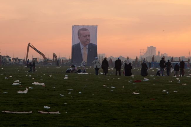 AKP Mitingi, Yenikapı, 23 Mart 2014. Fotoğraf: Tümay Göktepe