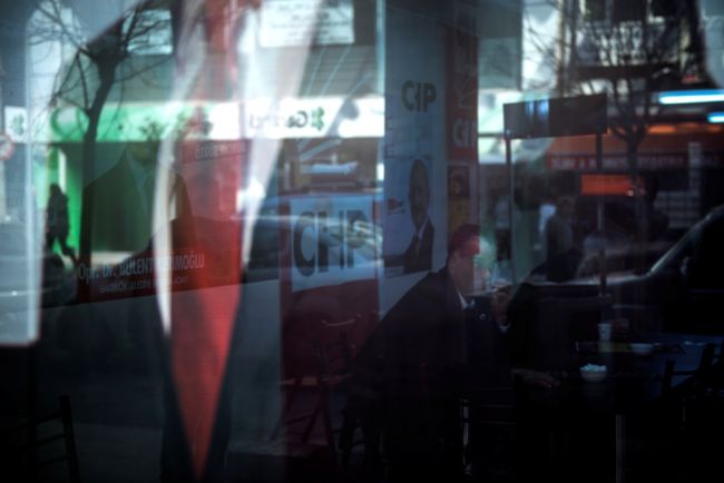 CHP Bakırköy seçim bürosu, 17 Mart 2014. Fotoğraf: Simru Hazal Civan