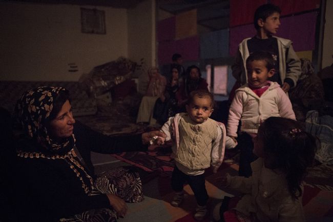 Grev alanında çocuklar. Fotoğraf: Yasin Akgül