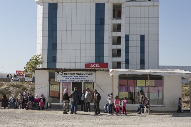 Van Anadolu koyteyner kent grev alanı. Fotoğraf: Yasin Akgül