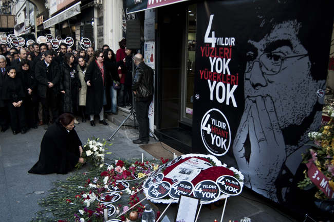 Hrant Dink katledilişinin dördüncü yılında anıldı. (F: Arif Yaman)